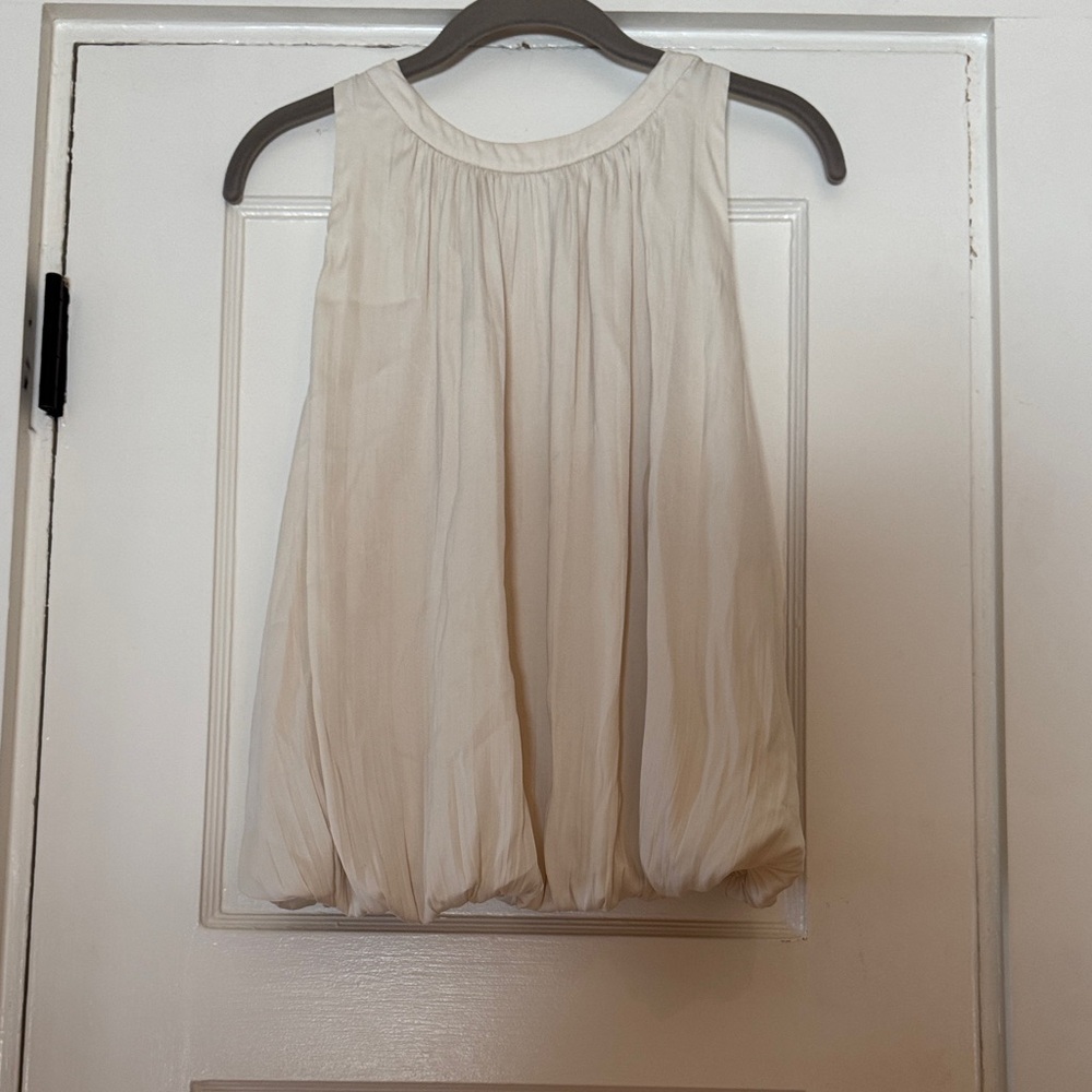 Elegant Cream Sleeveless Top